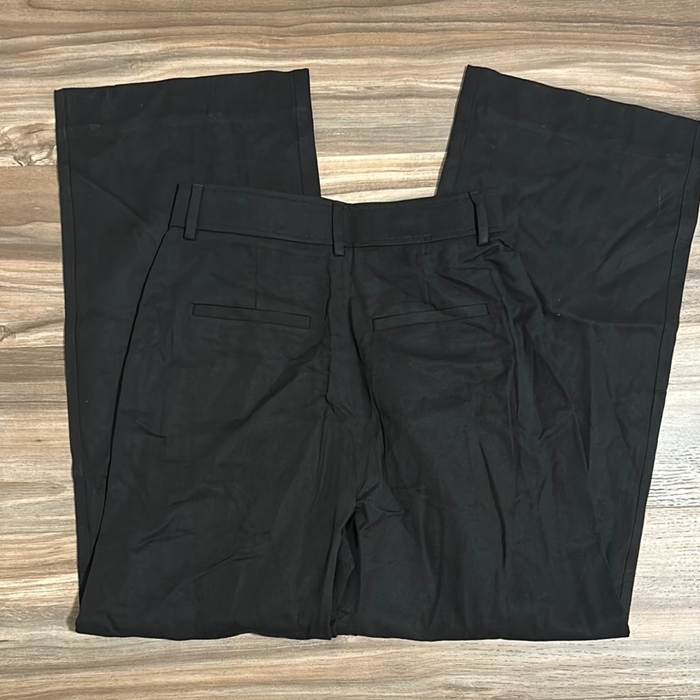 Everlane Womens Pants Black Size OS/4 High Rise Wide Leg Lyocell Cotton Blend - Picture 7 of 10